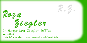 roza ziegler business card